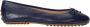 Ralph Lauren Donkerblauwe leren ballerina's Blue Dames - Thumbnail 1