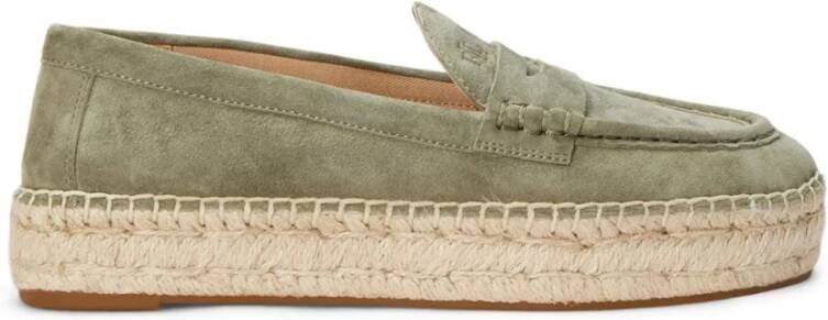 Ralph Lauren Espadrille mocassin vrouw groen