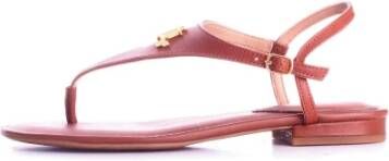 Ralph Lauren Flat Sandals Bruin Dames