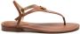 Polo Ralph Lauren Casual Camel Leren Dames Sandalen Brown Dames - Thumbnail 10