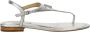 Ralph Lauren Zilver Metallic Leren Sandaal Gray Dames - Thumbnail 1