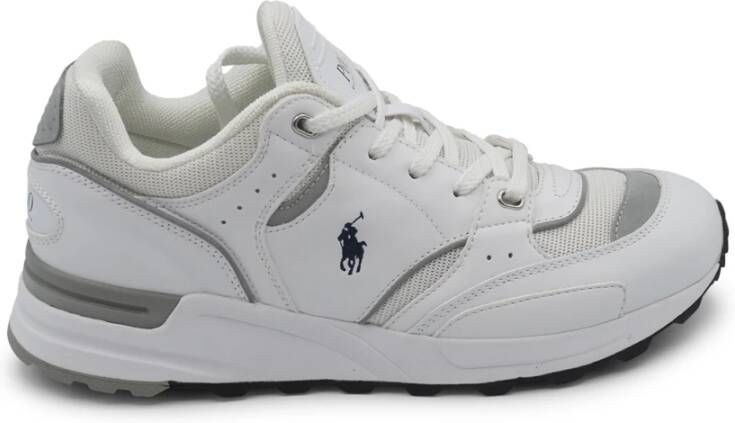 Ralph Lauren Heren leren en canvas sneakers
