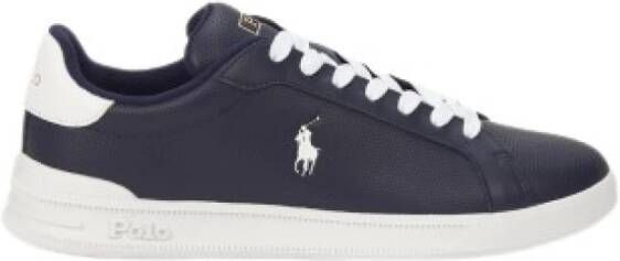 Ralph Lauren Heritage Court II Heren Sneakers Schoenen Sportschoenen Leer Navy Blauw