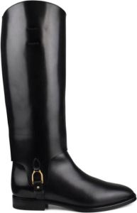 Ralph Lauren Hoge laarzen in equestrian-stijl Zwart Dames