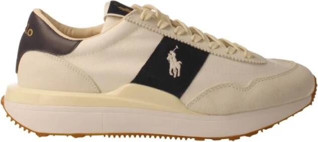 Polo Ralph Lauren Witte Hunter Navy Leren Schoenen White Heren