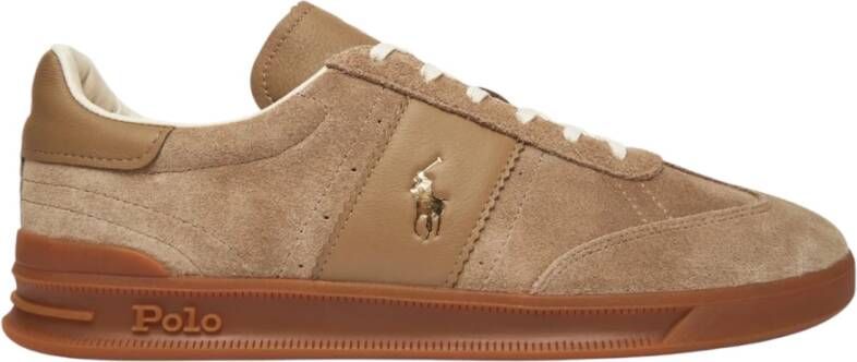 POLO RALPH LAUREN Ralph Lauren Lage Sneakers Heren Heritage Area Maat: 43 Materiaal: Suède Kleur: Beige - Foto 3