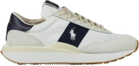 Polo Ralph Lauren Witte Hunter Navy Leren Schoenen White Heren