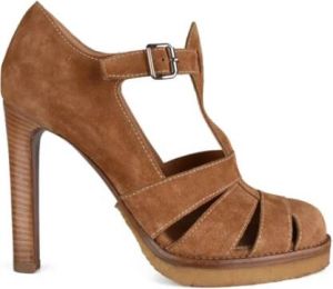 Ralph Lauren Kayda Hoge Hak Sandalen Bruin Dames