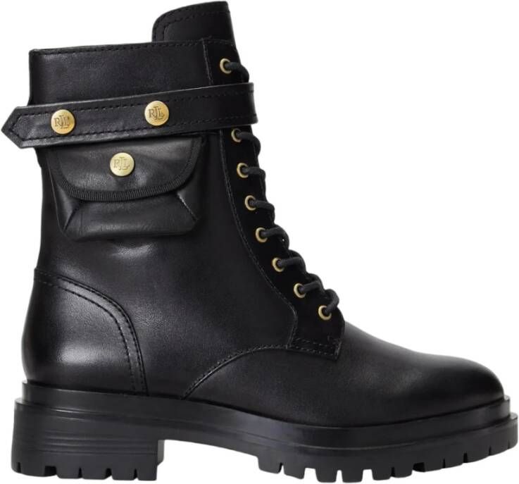 Ralph Lauren Lace-up Boots Zwart Dames