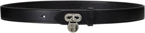 Ralph Lauren Leren riem met hangslot