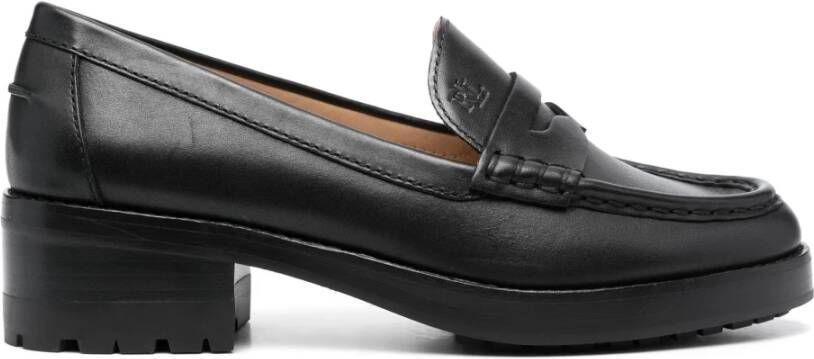 Lauren Ralph Lauren Penny loafers van leer met labeldetail model 'WREN'