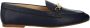 Ralph Lauren Zwarte Leren Platte Schoenen Logo Voorkant Black Dames - Thumbnail 1