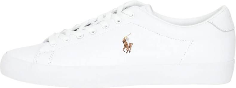 Polo Ralph Lauren Sneakers van leer met labelstitching model 'LONGWOOD' - Foto 2