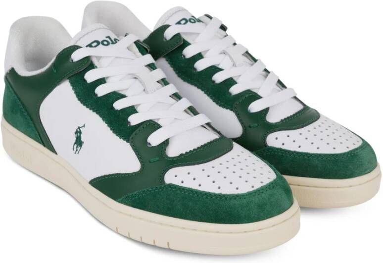 Ralph Lauren Luxe Polo CRT Sneakers voor Heren Green Heren