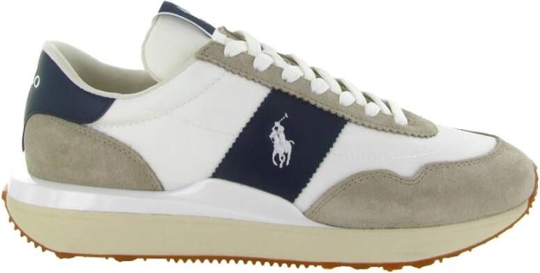 Polo Ralph Lauren Stijlvolle Sneakers in Marineblauw en Beige