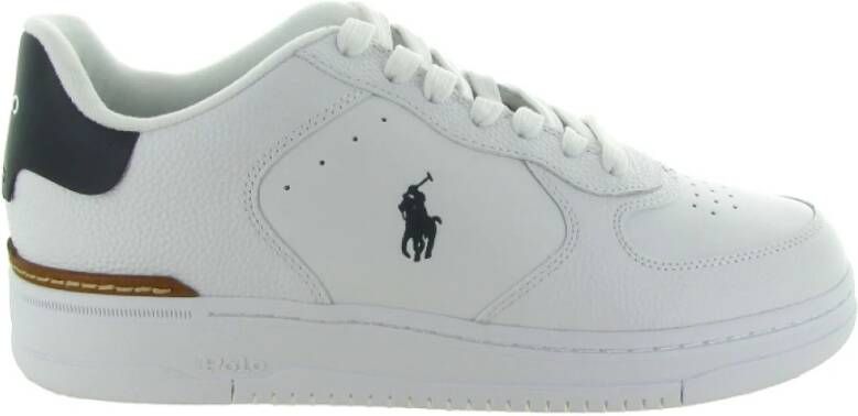 Ralph Lauren Masters Court White Navy Sneakers