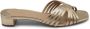 Ralph Lauren Metallic Leren Sandalen - Thumbnail 1