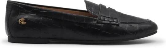 Ralph Lauren Mocassin krokodillenprint 40.5 BLK