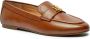 Ralph Lauren Leren Mocassins Logo Voorkant Rubberen Zool Brown Dames - Thumbnail 10