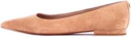 Lauren Ralph Lauren Leren ballerina's met blokhak model 'LONDYN'