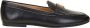 Ralph Lauren Zwarte Leren Platte Schoenen Logo Voorkant Black Dames - Thumbnail 1