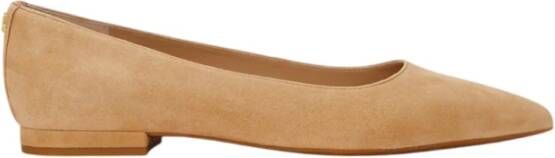 Lauren Ralph Lauren Leren ballerina's met blokhak model 'LONDYN'