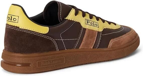 Polo Ralph Lauren Sneakers laag 'BEDFORD' karamel donkerbruin lichtgeel - Foto 3