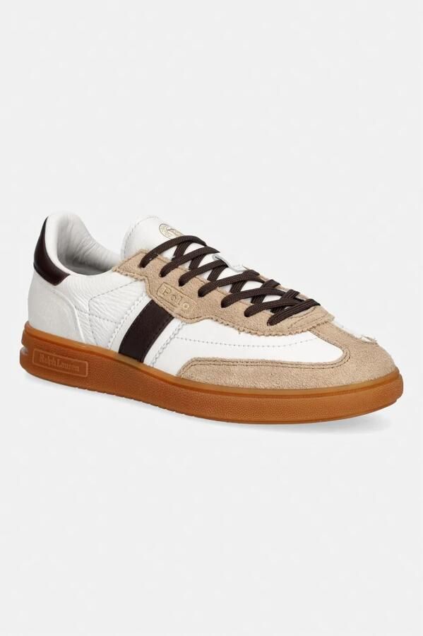 Polo Ralph Lauren Sneakers laag 'BEDFORD' camel chocoladebruin offwhite