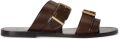 Polo Ralph Lauren Slippers BUCKLE SLIDE SANDAL - Donkerbruin