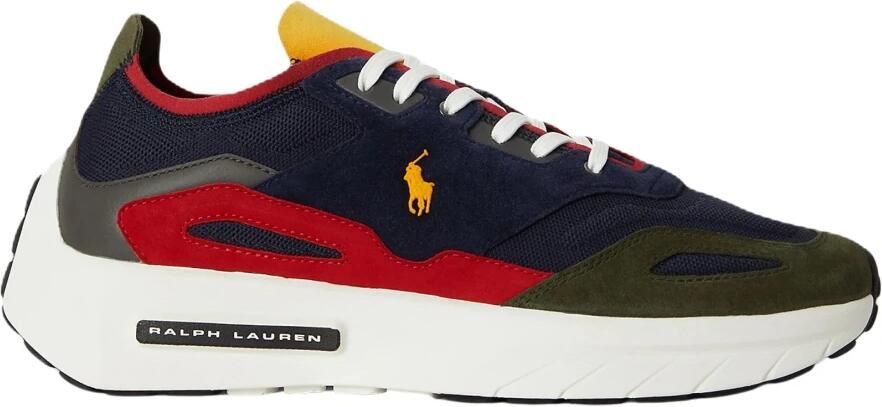 Polo Ralph Lauren Boerum Sneaker van gebreid materiaal met suède panelen