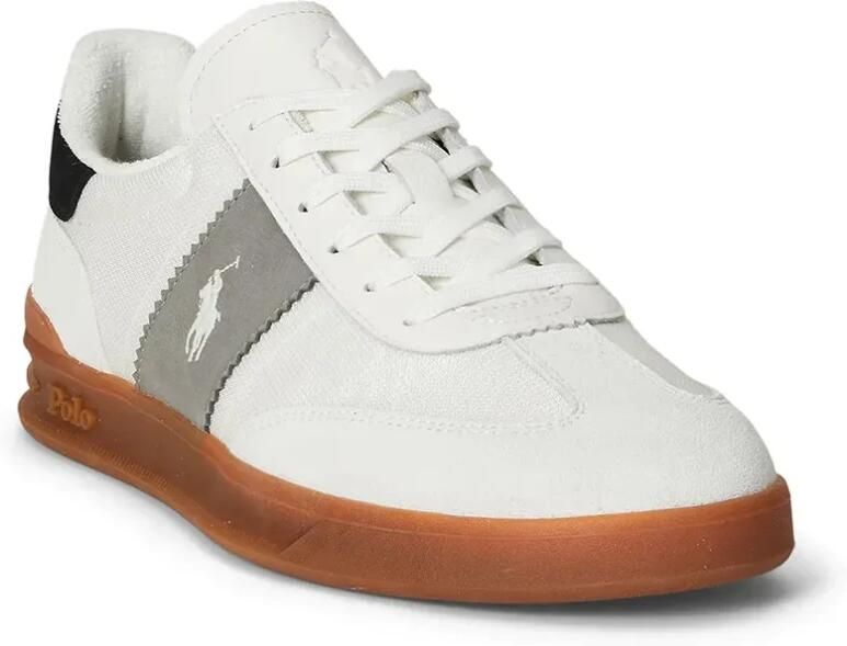 Polo Ralph Lauren Sneakers laag 'AERA' grijs zwart wit - Foto 3