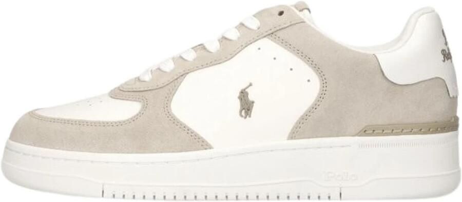 POLO RALPH LAUREN Ralph Lauren Lage Sneakers Heren Masters Crt Leer Wit - Foto 6