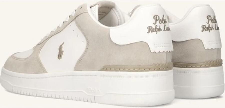 POLO RALPH LAUREN Ralph Lauren Lage Sneakers Heren Masters Crt Leer Wit - Foto 8