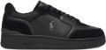 Polo Ralph Lauren Open Masters Leather-Suede Sneaker - Zwart
