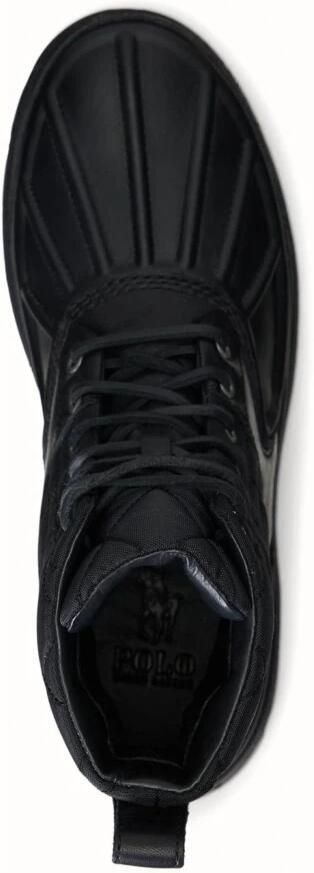 Polo Ralph Lauren Elegante Zwarte Leren Enkellaarzen Black Heren - Foto 4