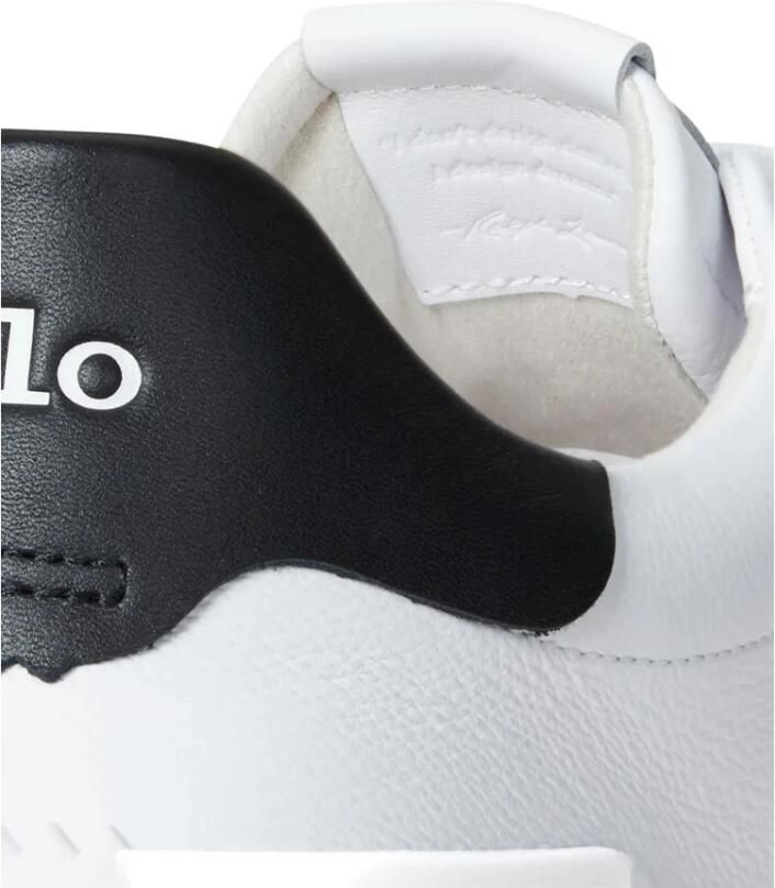 Polo Ralph Lauren Witte Blauwe Leren Heren Sneakers White - Foto 5