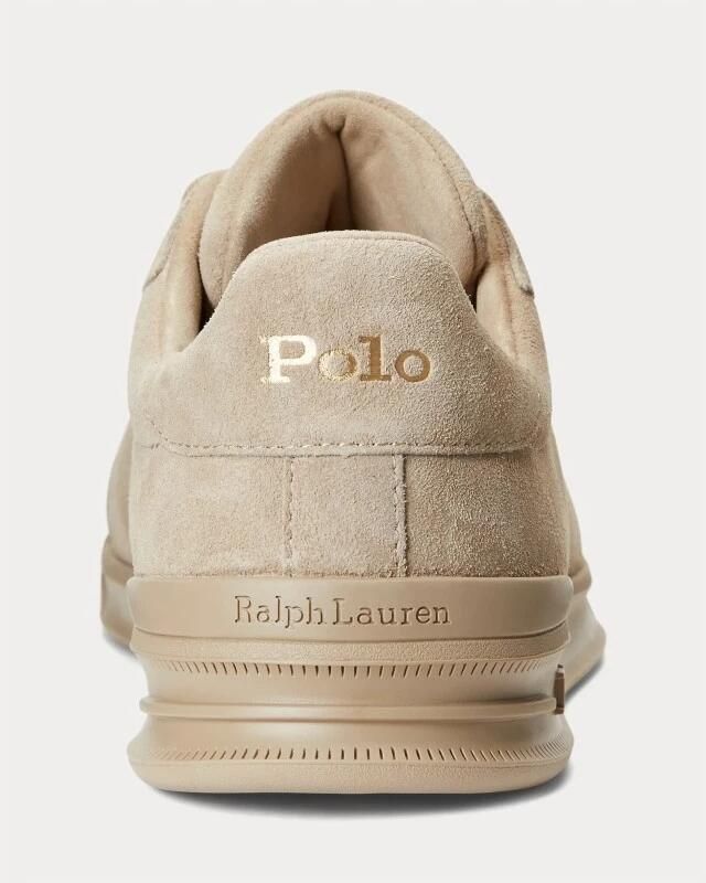 POLO RALPH LAUREN Ralph Lauren Lage Sneakers Heren Heritage Court Maat: 39 Materiaal: Suède Kleur: Beige - Foto 4