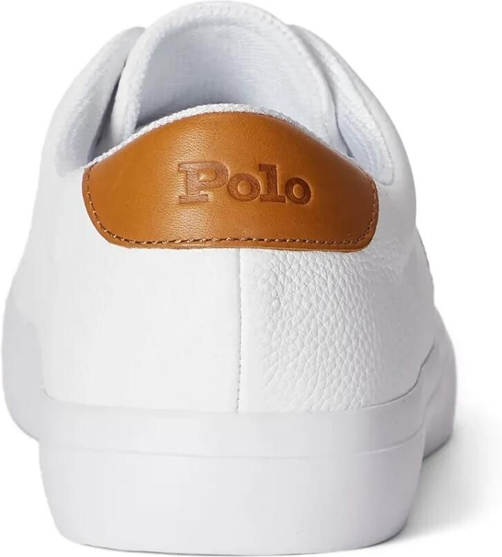 Polo Ralph Lauren Leren Longwood Sneakers met Multicolor Paardenborduursel White Heren - Foto 2