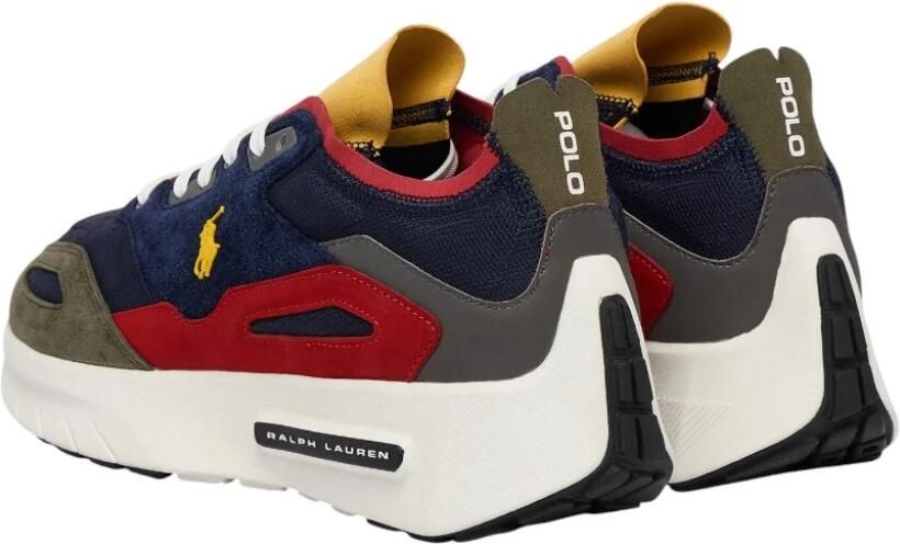 Polo Ralph Lauren Boerum Sneaker van gebreid materiaal met suède panelen - Foto 4