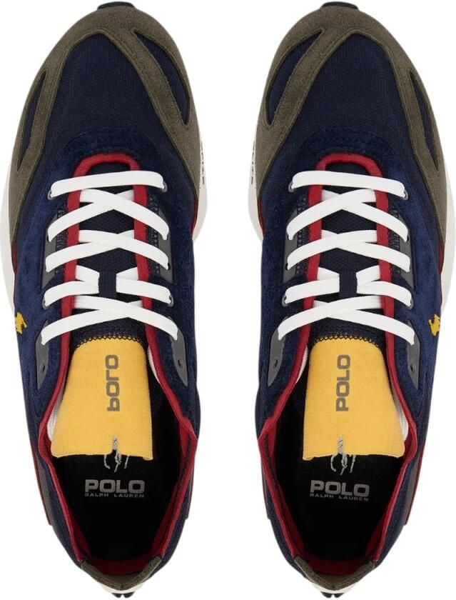 Polo Ralph Lauren Boerum Sneaker van gebreid materiaal met suède panelen - Foto 3