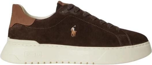 Polo Ralph Lauren Sneakers laag 'RLITE COURT' bruin donkerbruin