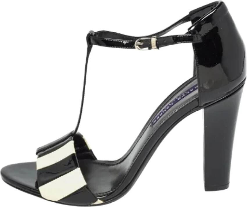 Ralph Lauren Pre-owned Leather sandals Black Dames