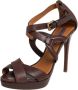 Ralph Lauren Pre-owned Leather sandals Brown Dames - Thumbnail 1