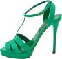 Ralph Lauren Pre-owned Leather sandals Green Dames - Thumbnail 1