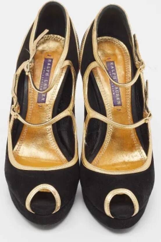 Ralph Lauren Pre-owned Suede heels Black Dames