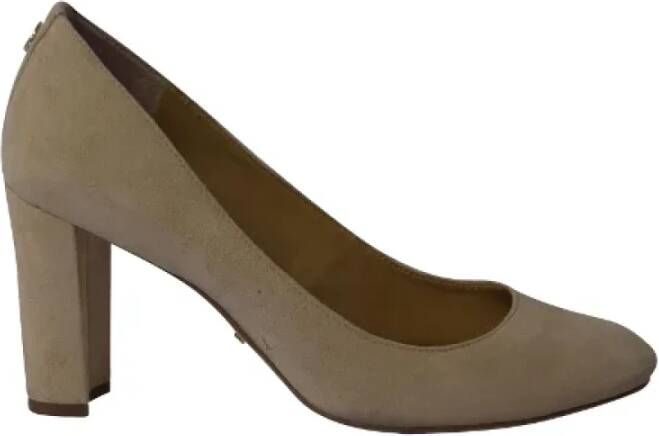 Ralph Lauren Pre-owned Suede heels Gray Dames