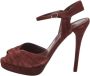Ralph Lauren Pre-owned Suede sandals Red Dames - Thumbnail 1