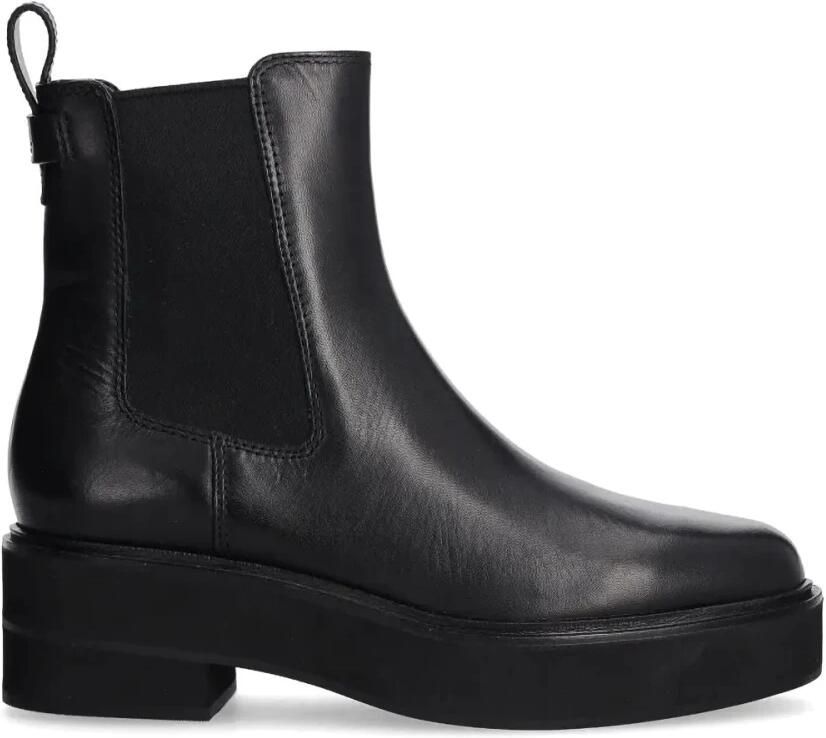 Lauren Ralph Lauren Chelsea boots van leer met treklus model 'ADRIANNA'
