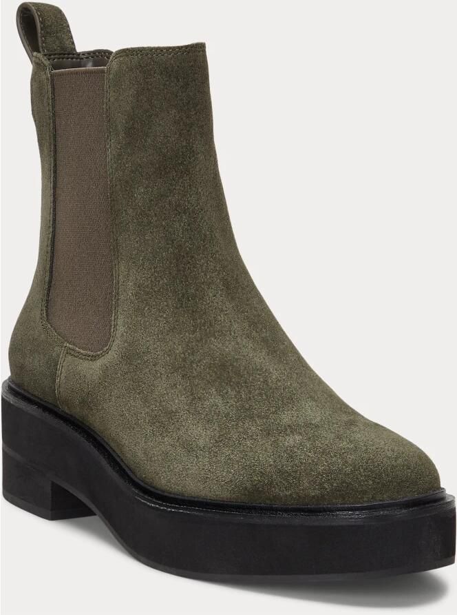 Lauren Ralph Lauren Chelsea boots van leer met treklus model 'ADRIANNA' - Foto 2