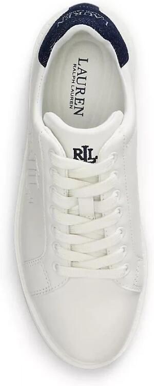 Lauren Ralph Lauren Sneakers van een mix van leer en textiel model 'AINSLEY' - Foto 2